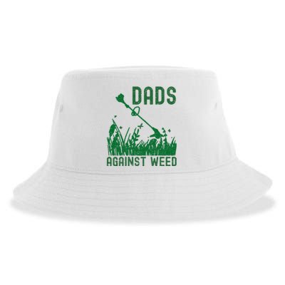 Dads Against Weed Lawn Mowing Sustainable Bucket Hat