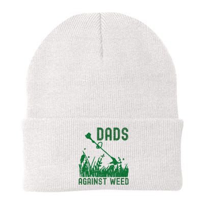 Dads Against Weed Lawn Mowing Knit Cap Winter Beanie