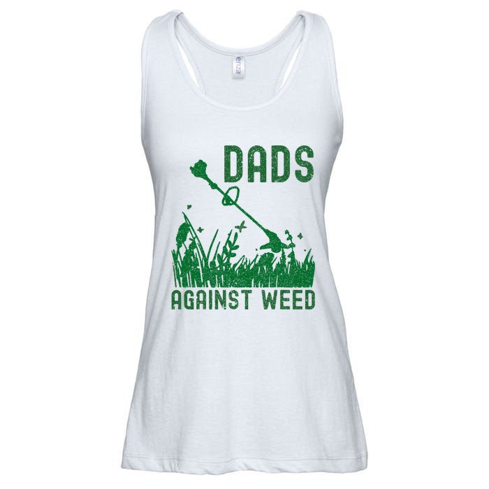 Dads Against Weed Lawn Mowing Ladies Essential Flowy Tank