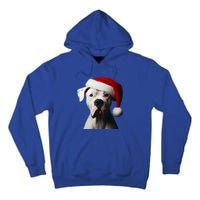 Dogo Argentino With Santa Hat Christmas Dog Owner Lover Mom Great Gift Tall Hoodie