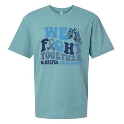 Diabetes Awareness We Fight Together Sueded Cloud Jersey T-Shirt