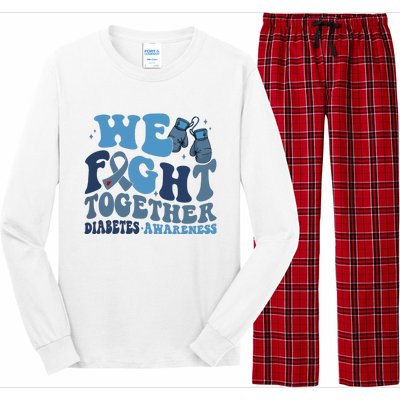 Diabetes Awareness We Fight Together Long Sleeve Pajama Set