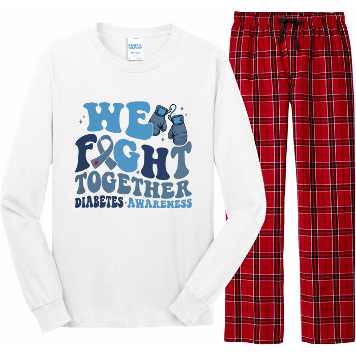 Diabetes Awareness We Fight Together Long Sleeve Pajama Set