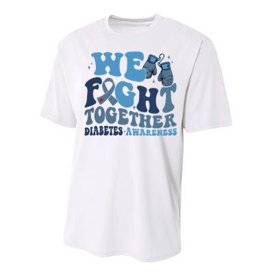 Diabetes Awareness We Fight Together Performance Sprint T-Shirt