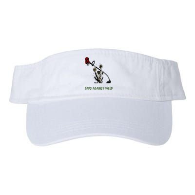 Dads Against Weed Funny Gardening Lawn Mowing Fathers Valucap Bio-Washed Visor