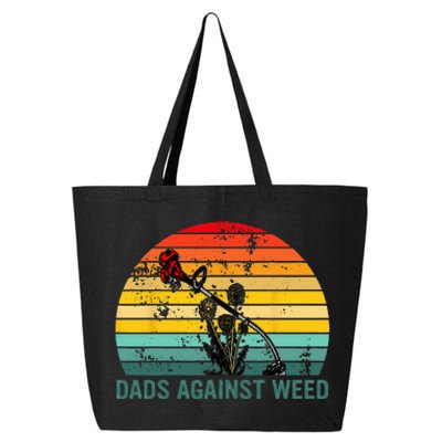 Dads Against Weed Funny Gardening Lawn Mowing Fathers 25L Jumbo Tote