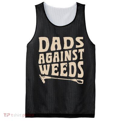Dads Against Weeds Weed Cutter Weed Whacker Dad Mesh Reversible Basketball Jersey Tank