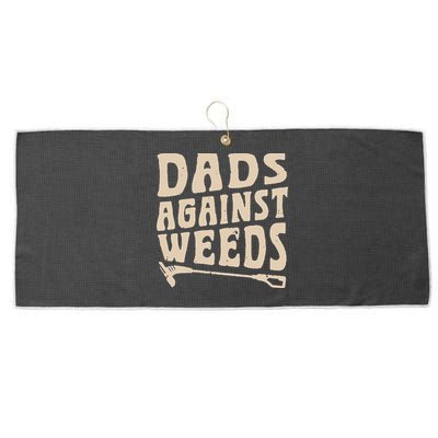 Dads Against Weeds Weed Cutter Weed Whacker Dad Large Microfiber Waffle Golf Towel