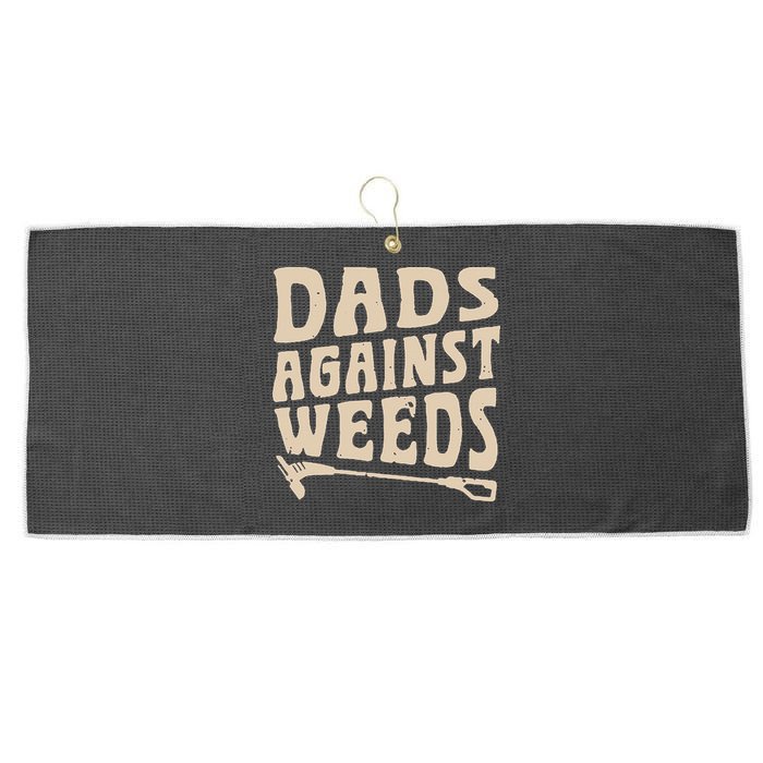 Dads Against Weeds Weed Cutter Weed Whacker Dad Large Microfiber Waffle Golf Towel