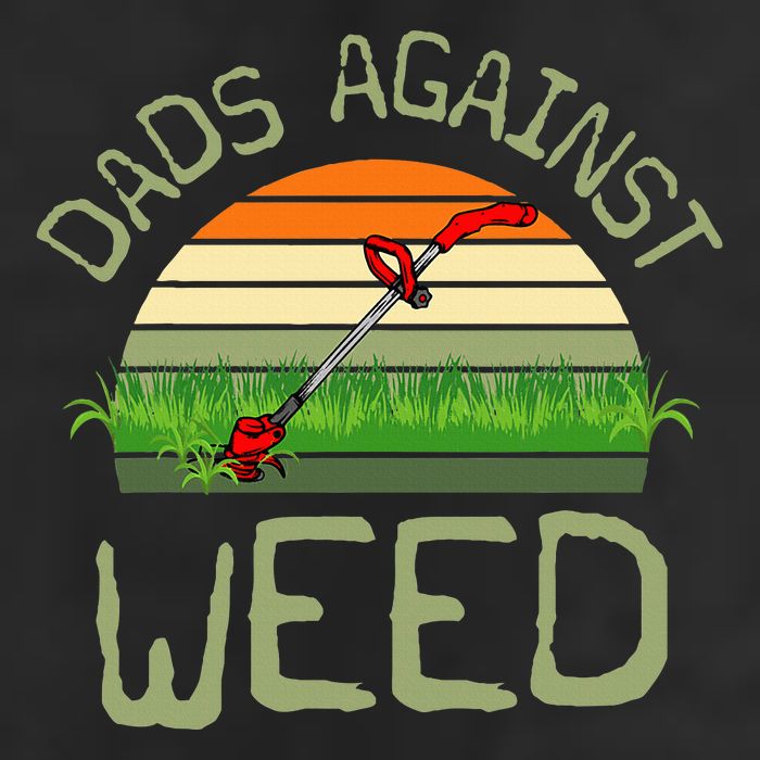 Dads Against Weed Funny Gardening Lawn Mowing FatherS Day 7 Panel Mesh Trucker Snapback Hat