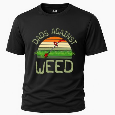 Dads Against Weed Funny Gardening Lawn Mowing FatherS Day Performance Shirt