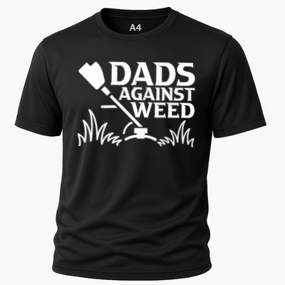 Dads Against Weed | Gardening Dad Joke Lawn Mowing Funny Dad Performance Shirt