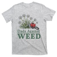 Dads Against Weed Funny Gardening Lawn Mowing Fathers T-Shirt