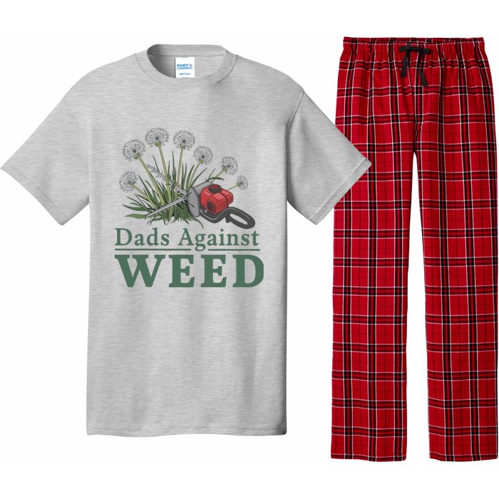 Dads Against Weed Funny Gardening Lawn Mowing Fathers Pajama Set