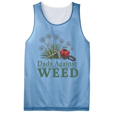 Dads Against Weed Funny Gardening Lawn Mowing Fathers Mesh Reversible Basketball Jersey Tank