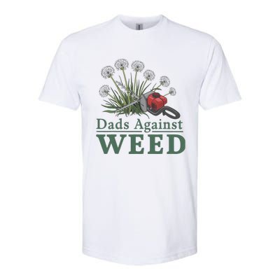 Dads Against Weed Funny Gardening Lawn Mowing Fathers Softstyle CVC T-Shirt