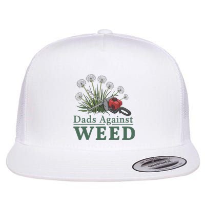 Dads Against Weed Funny Gardening Lawn Mowing Fathers Flatbill Hat