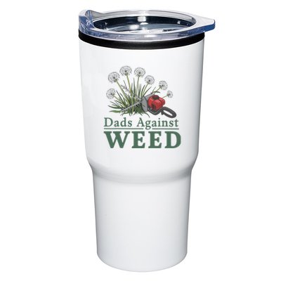 Dads Against Weed Funny Gardening Lawn Mowing Fathers Tumbler
