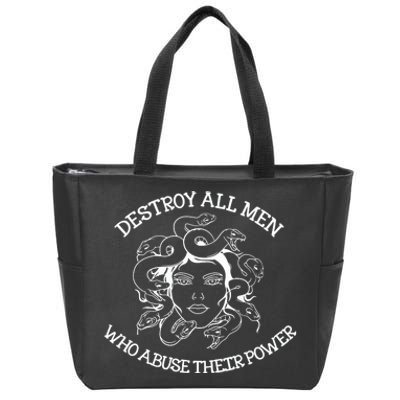 Destroy All Who Abuse Their Power Zip Tote Bag