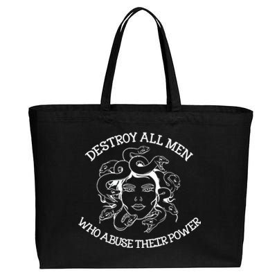 Destroy All Who Abuse Their Power Cotton Canvas Jumbo Tote