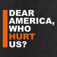 Dear America Who Hurt Us 7 Panel Mesh Trucker Snapback Hat