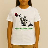Dads Against Weed Funny Gardening Lawn Mowing Fathers T-Shirt