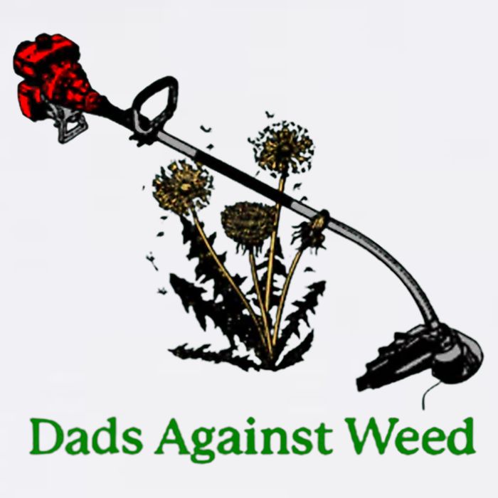 Dads Against Weed Funny Gardening Lawn Mowing Fathers T-Shirt