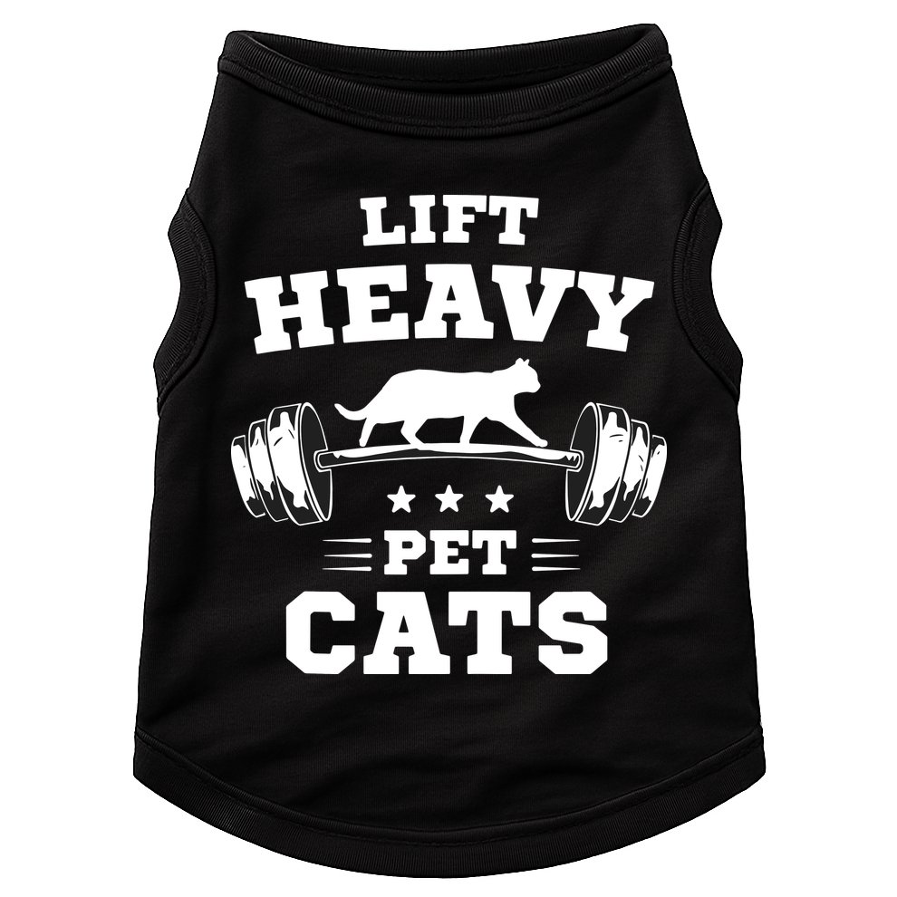 Deadlifts And Weights Or Gym For Lift Heavy. Pet Cats. Doggie Tank