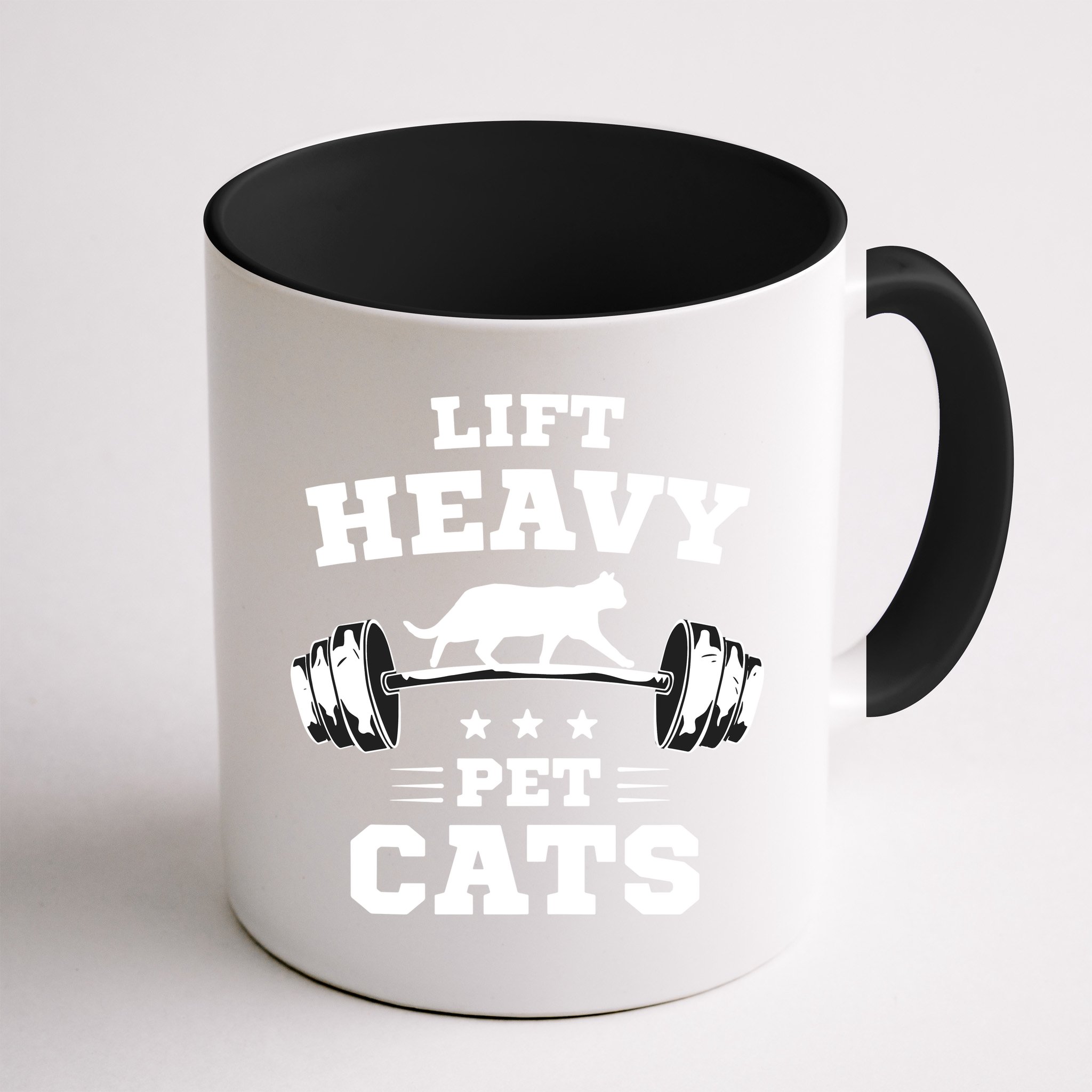 Deadlifts And Weights Or Gym For Lift Heavy. Pet Cats. Mug