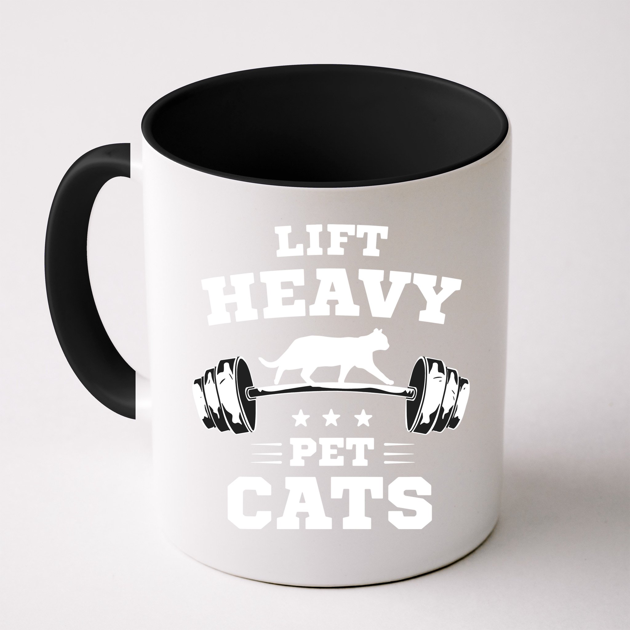 Deadlifts And Weights Or Gym For Lift Heavy. Pet Cats. Mug