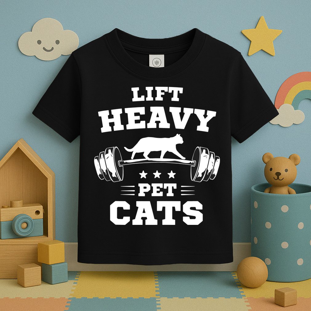 Deadlifts And Weights Or Gym For Lift Heavy. Pet Cats. Toddler T-Shirt