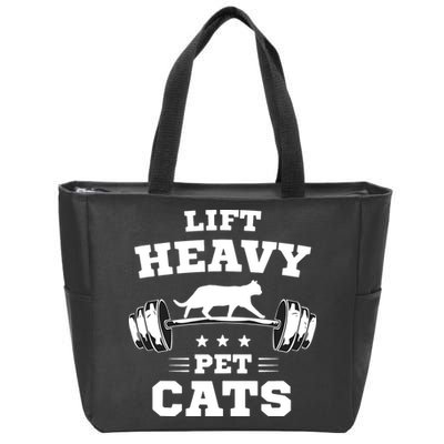 Deadlifts And Weights Or Gym For Lift Heavy. Pet Cats. Zip Tote Bag