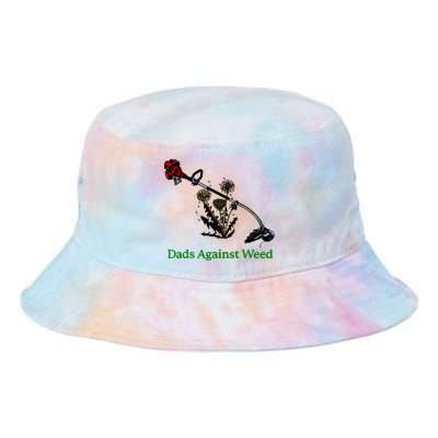 Dads Against Weed Funny Gardening Lawn Mowing Fathers Tie Dye Newport Bucket Hat