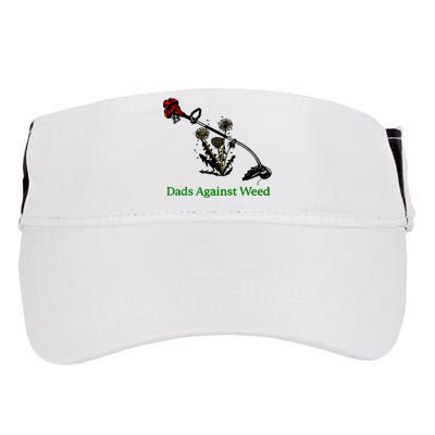 Dads Against Weed Funny Gardening Lawn Mowing Fathers Adult Drive Performance Visor