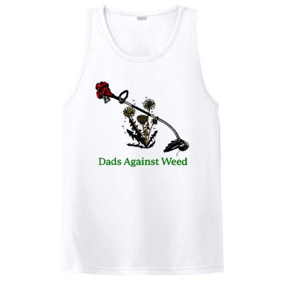 Dads Against Weed Funny Gardening Lawn Mowing Fathers PosiCharge Competitor Tank