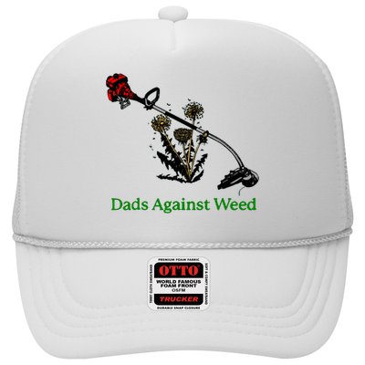 Dads Against Weed Funny Gardening Lawn Mowing Fathers Trucker Hat