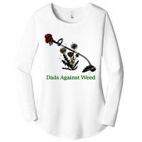 Dads Against Weed Funny Gardening Lawn Mowing Fathers Women's Perfect Tri Tunic Long Sleeve Shirt