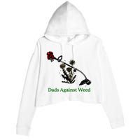 Dads Against Weed Funny Gardening Lawn Mowing Fathers Crop Fleece Hoodie