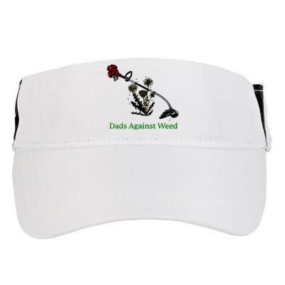 Dads Against Weed Funny Gardening Lawn Mowing Fathers Adult Drive Performance Visor