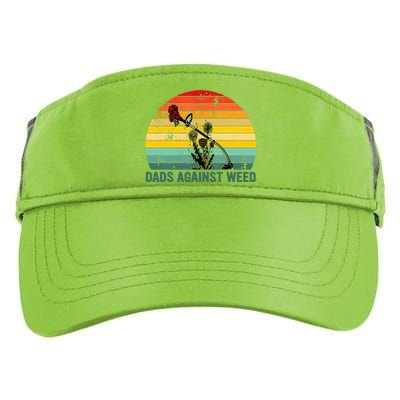 Dads Against Weed Funny Gardening Lawn Mowing Fathers Adult Drive Performance Visor