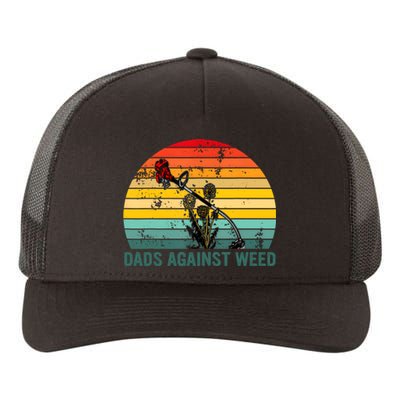 Dads Against Weed Funny Gardening Lawn Mowing Fathers Yupoong Adult 5-Panel Trucker Hat