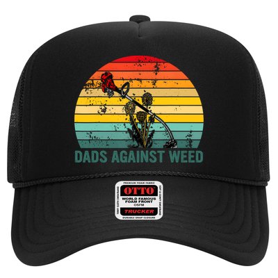 Dads Against Weed Funny Gardening Lawn Mowing Fathers Trucker Hat