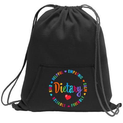 Dietary Appreciation Week healthcare workers Sweatshirt Cinch Pack Bag