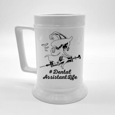 Dental Assistant Witch Assistant Halloween Costume Love Gift Beer Stein