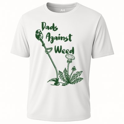 Dads Against Weed Funny Gardening Lawn Mowing Fathers Performance Shirt
