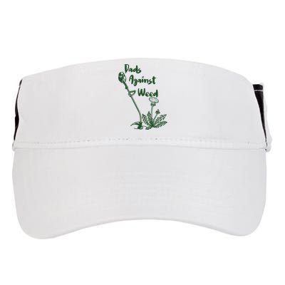 Dads Against Weed Funny Gardening Lawn Mowing Fathers Adult Drive Performance Visor