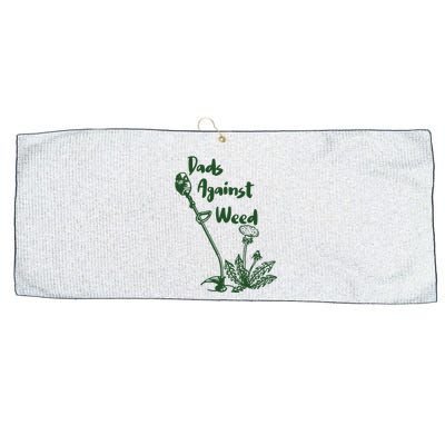 Dads Against Weed Funny Gardening Lawn Mowing Fathers Large Microfiber Waffle Golf Towel