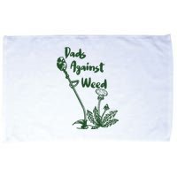 Dads Against Weed Funny Gardening Lawn Mowing Fathers Microfiber Hand Towel