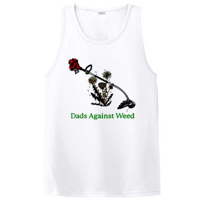 Dads Against Weed Funny Gardening Lawn Mowing Fathers PosiCharge Competitor Tank