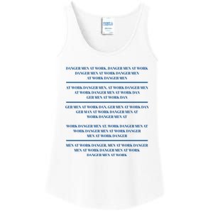 Danger At Work At Work Danger Ger At Work Dan Ladies Essential Tank